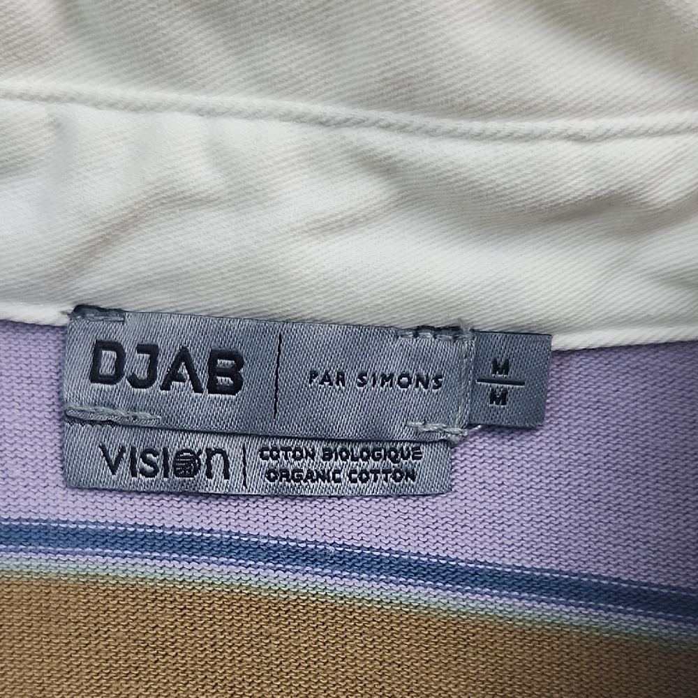 Striped Polo Shirt - Purple and Brown - Picture 2 of 9